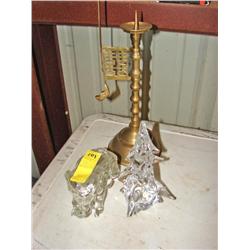 Glass Elephant/Christmas Tree/Candle Holder