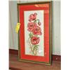 Image 1 : Flower Needlepoint Framed