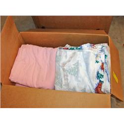 Box of Sheets & Blankets