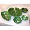 Image 1 : F Mendes Portugal Five Gren Leafy Bowls & Platters