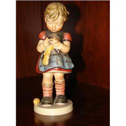 Goeble Girl Knitting 255 (pony tail broke off)