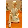 Image 1 : Lladro Girl with Flower (Ankle has been glued)