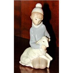 Lladro Boy with Lamb