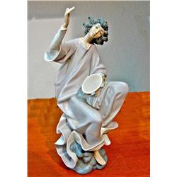 Lladro Woman Playing Tamborine (Broken Finger)