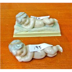 Lladro Two Sleeping Cherubs