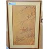 Image 1 : Framed Oriental Bird Painting