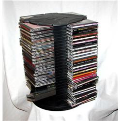 Many CD's w/Carrosel Rack