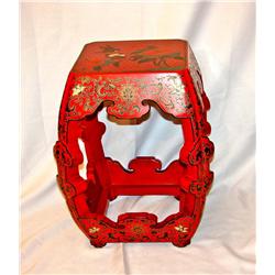 Orange Oriental Square Stand