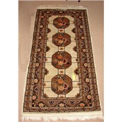 Woven Rug 36"x70" Tan & Brown