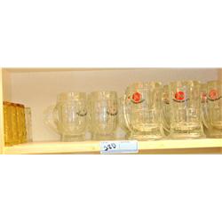 Contents of Shelf (Glass Mugs & Juice Glasses)