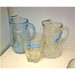 Three Glass Pitchers