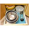 Image 1 : Drawer of Metal Mixing Bowls