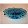 Image 1 : Blue Glass Cake Pedestal