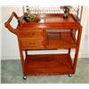 Image 1 : Wooden Oriental Serving Cart