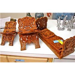 Carved Wood Holders