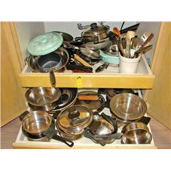 Contents of Drawer (Pots/Pans)