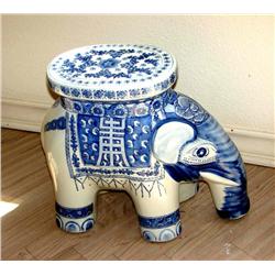 Blue & White Elephant