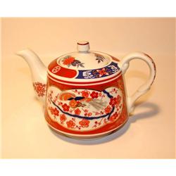 Red,Blue,White Tea Pot Japan