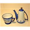 Image 1 : Blue Bombay Tea Pot & Cup