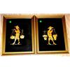 Image 1 : Pair of Framed Oriental Pictures