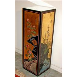 Black & Gold Stand with Mirror Top