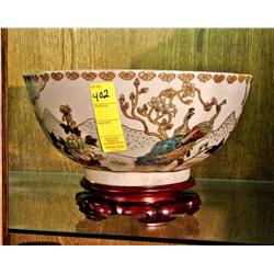 Peacock Bowl w/Stand