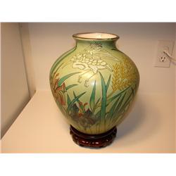 Lillies Vase w/Stand