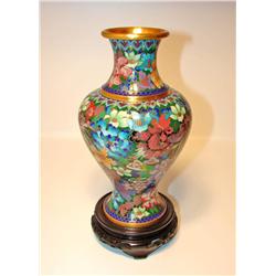 Brass Floral Vase w/Stand