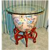 Image 1 : Oriental Urn Glass Top Table