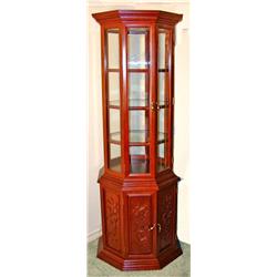 Wood & Glass Standing Display Cabinet