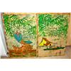 Image 1 : Two Oriental Bamboo Framed Pictures