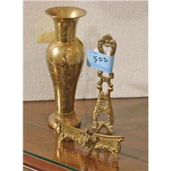 Brass Holder & Vase