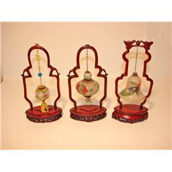 Three Hanging Glass Bells