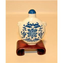 Snuff Bottle Blue & White