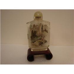 Snuff Bottle Mountain Scene
