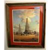 Image 1 : Framed Oil Field Print (Isa.45:13) Dyke 1281/1950