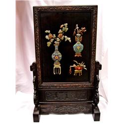 Carved Wood Embossed Stand