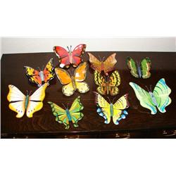 Box of Ceramic Butterflys/Fish