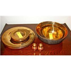 Copper Bowls/Plates/Salt &Pepper