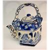Image 1 : Oriental Tea Pot w/Porcelain Handle
