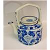 Image 1 : Oriental Tea Pot w/Porcelain Handle
