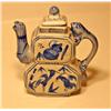 Image 1 : Oriental Tea Pot w/Porcelain Handle