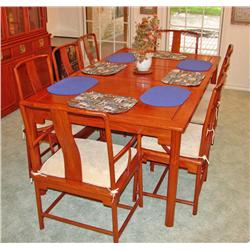 * Set Handmade Table,8 chairs, China Hutch