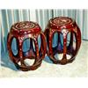 Image 1 : Pair of Mother of Pearl Inlaid Stools