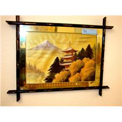 Framed Oriental Needlepoint