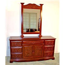 * Handmade Dresser & Mirror