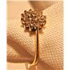 Image 1 : Lady's 14k Gold Ring with (19) Diamond Cluster