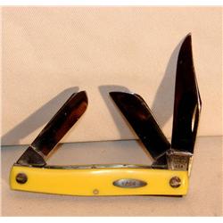 Case 3 Blade Yellow Handle Model 33092