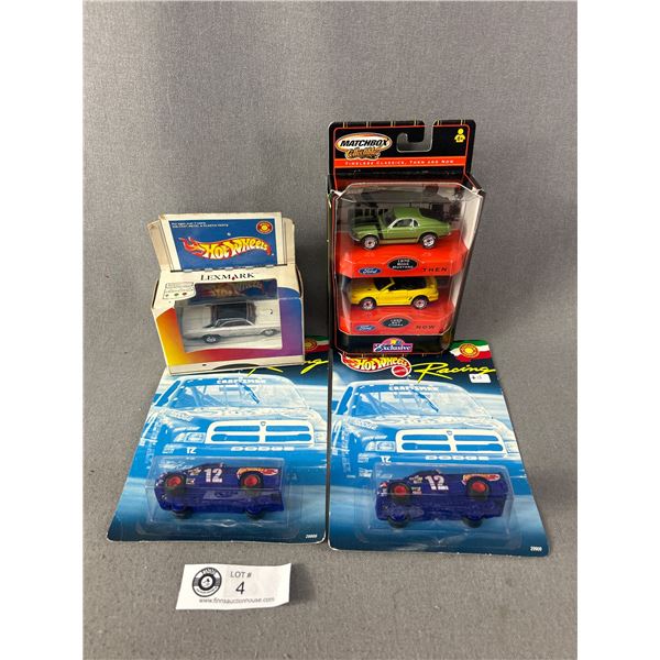 3 Special Edition Hot Wheels & 2 Exclusive Matchbox Ford Die Cast Metal Collectilbes In Original Pac