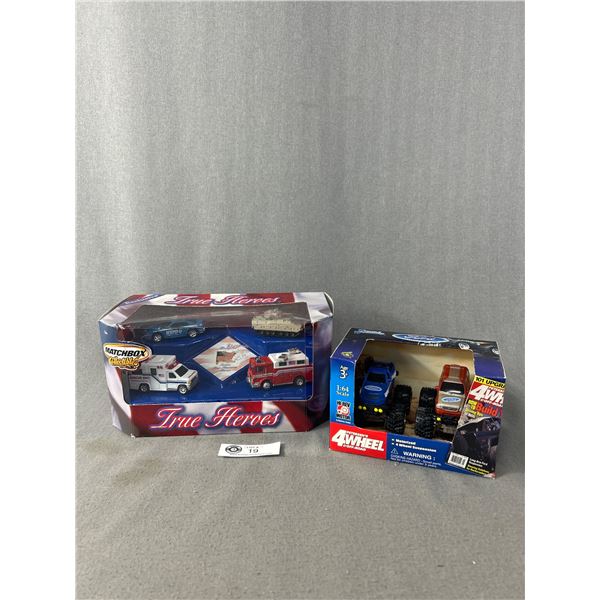 Die Cast Metal Collectibles In Original Packages- Exclusive Matchbox "True Heroes" Set & Petersen's 